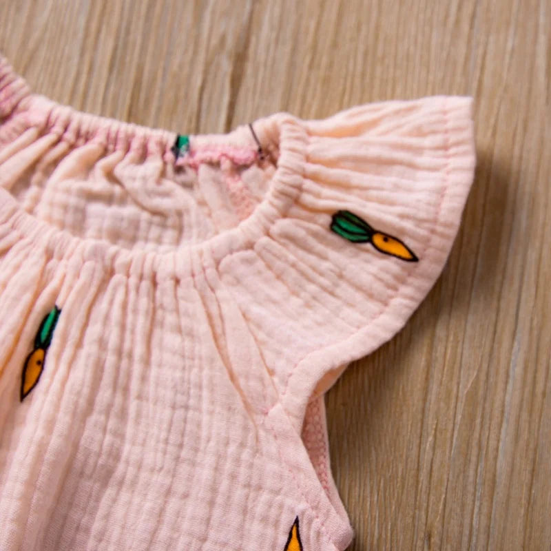 Sommer Neugeborenen Baby Mädchen Strampler