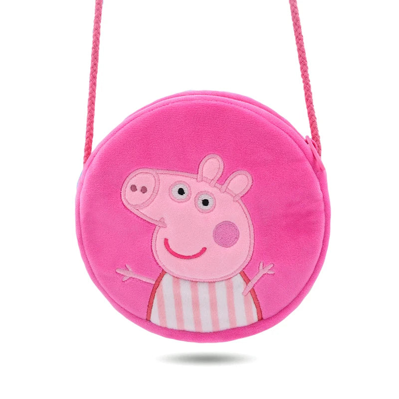 Pig Plush Crossbody Bag Kids Round Plush Bags