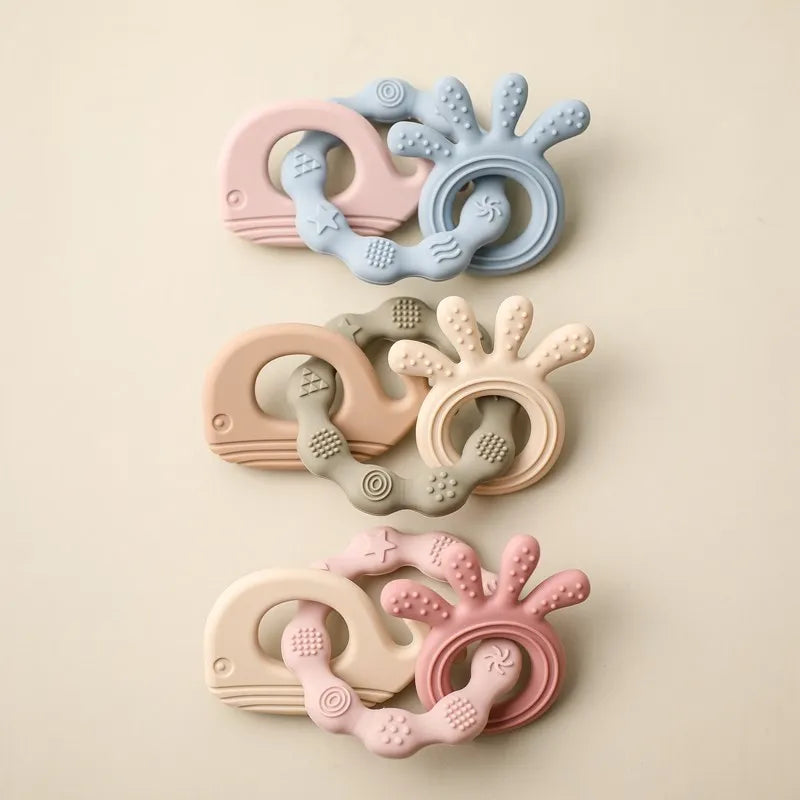 Beißring aus Silikon für Babys