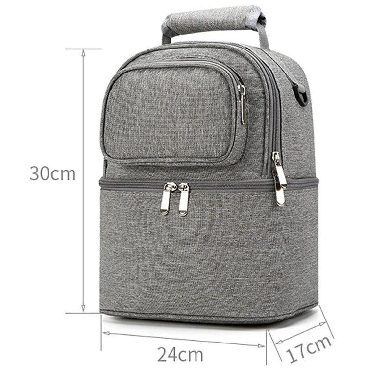 Tragbare Mama-Tasche mit großem Fassungsvermögen, Aufbewahrungsmöglichkeit für Muttermilch und Kinderbett