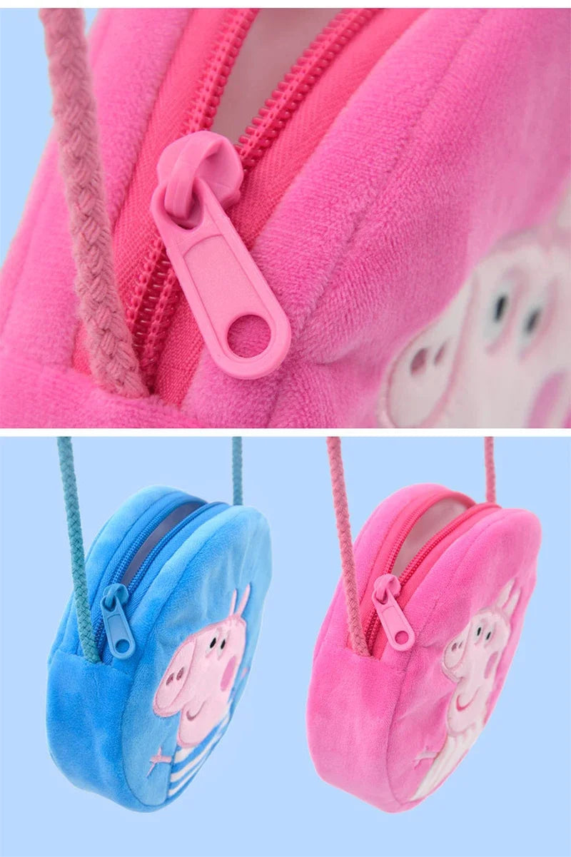 Pig Plush Crossbody Bag Kids Round Plush Bags
