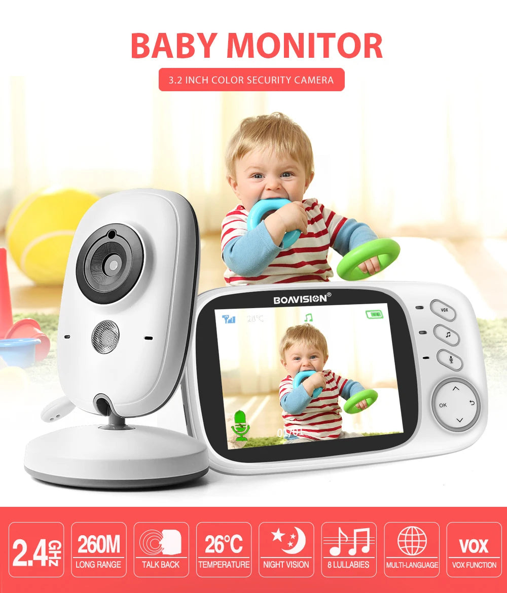 Audio Talk Night Vision Surveillance Security Camera Babysitter