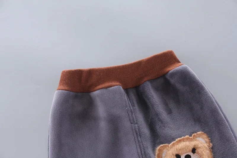 Kinder Niedlicher Bär Rundhals Kapuzenpullover