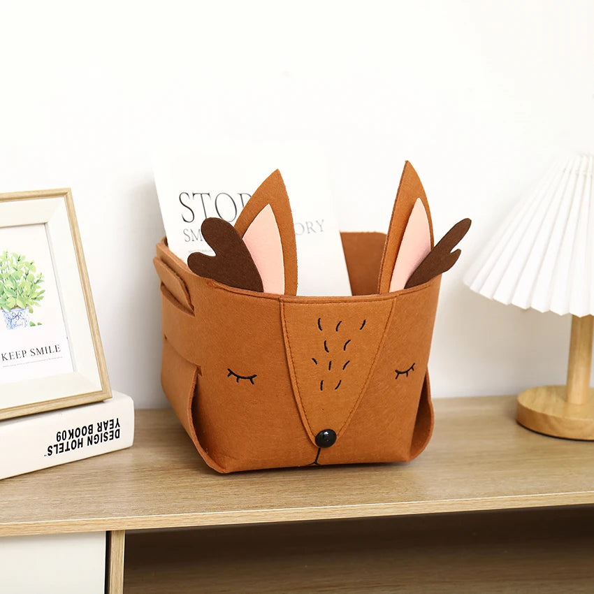 Cute Cartoon Animal DIY Storage Box