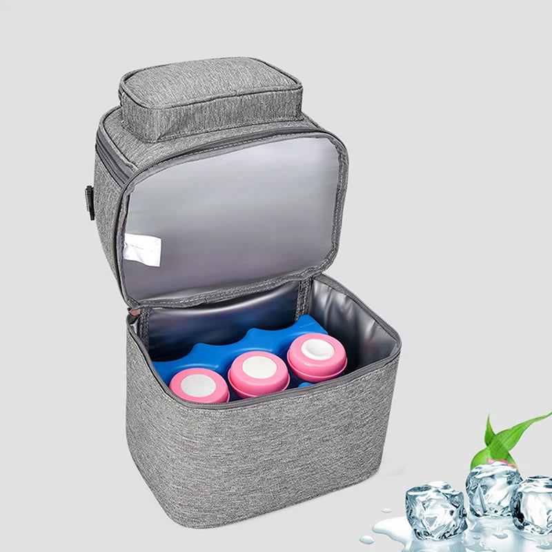 Tragbare Mama-Tasche mit großem Fassungsvermögen, Aufbewahrungsmöglichkeit für Muttermilch und Kinderbett