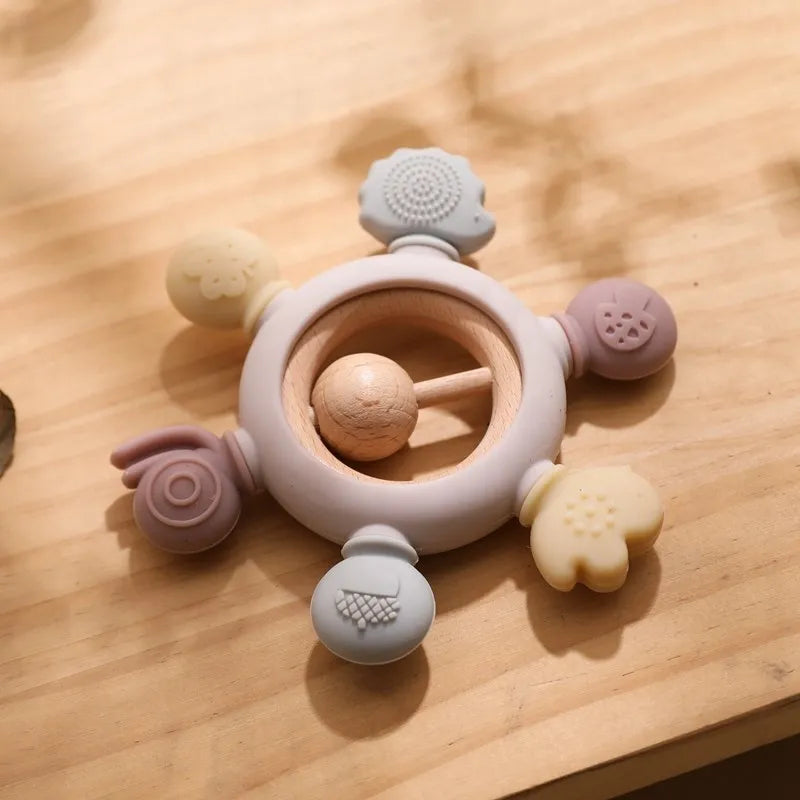 Beißring aus Silikon für Babys