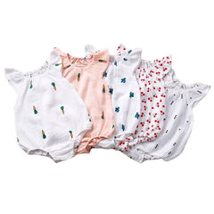 Sommer Neugeborenen Baby Mädchen Strampler