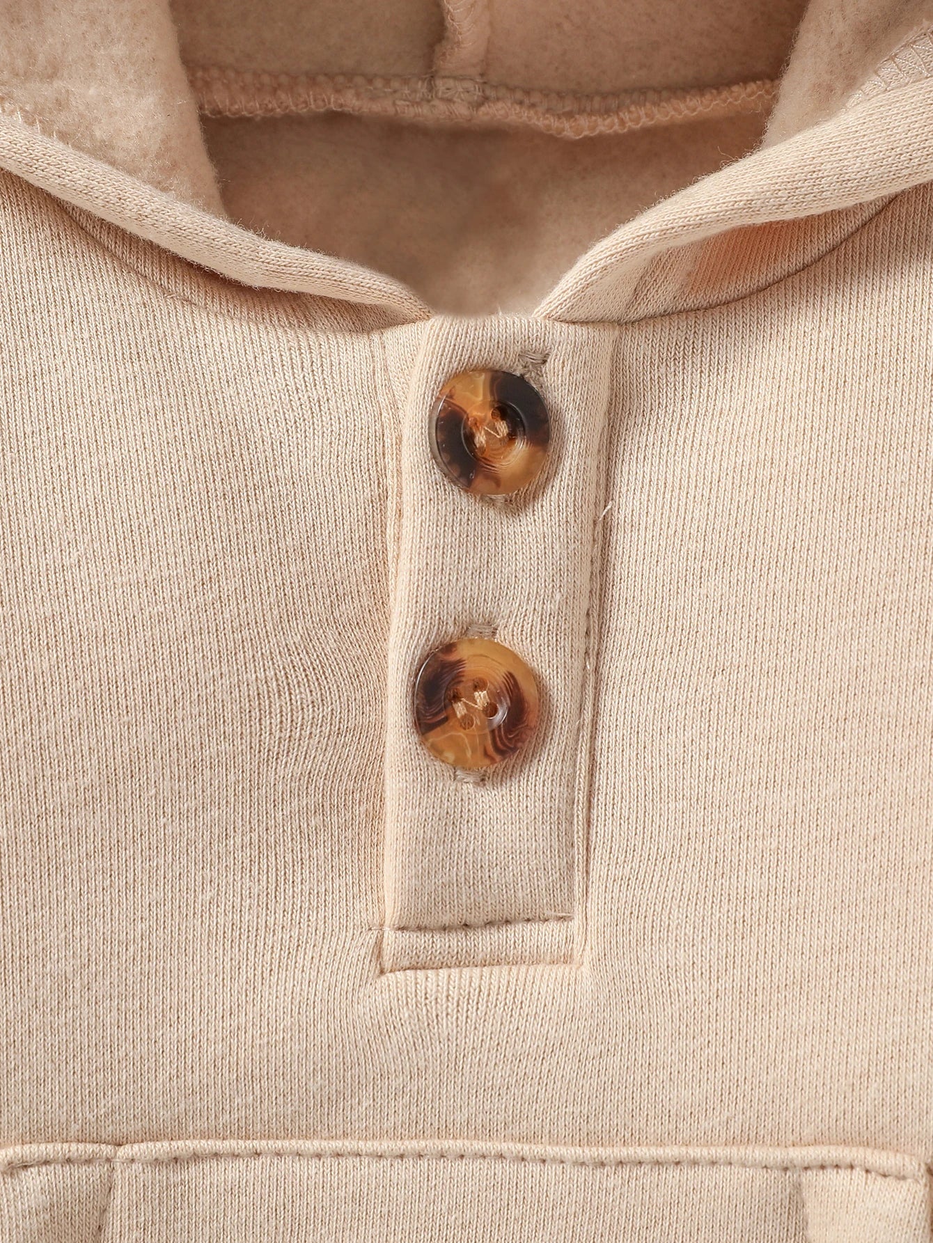 Langarm-Sweatshirt mit Kapuze für Babys im Winter