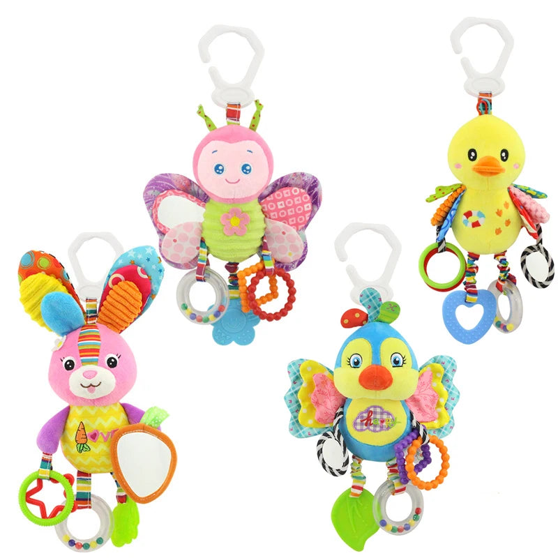 Babyrassel, Musikwurm, weiches Plüschspielzeug für Kleinkinder