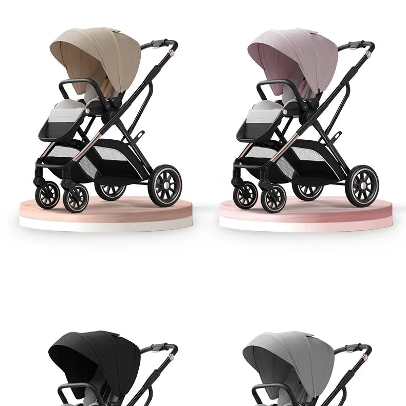 Modischer Kinderwagen mit hoher Aussicht